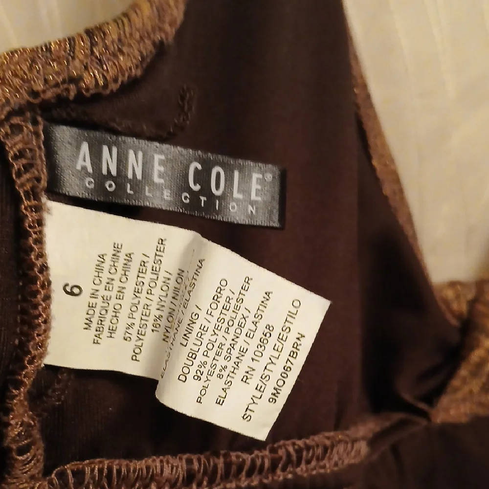 Anne Cole Collection Brown Halter One-Piece Swimsuit‎ Size 6